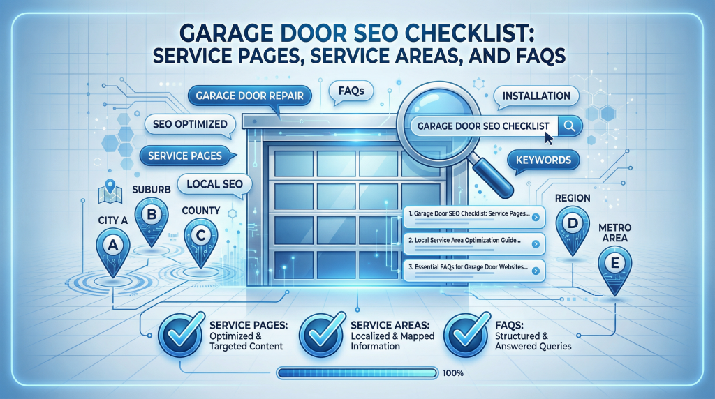 Garage Door SEO Checklist: Service Pages, Service Areas, and FAQs